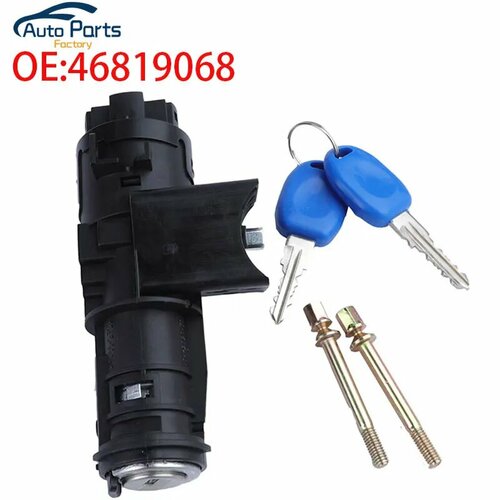 Новый цилиндр замка зажигания и 2 ключа для Fiat Doblo Albea Idea Panda II Brava Bravo Alfa Romeo 147 937 GT 46819068