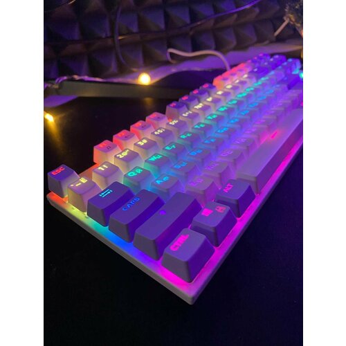 Клавиатура WIdow PRO механическая с RGB-подсветкой бело-фиолетовая 5600₽