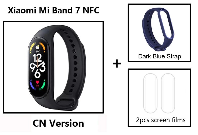Xiaomi Mi Band 7 NFC фитнес-браслет add Darkbstr
