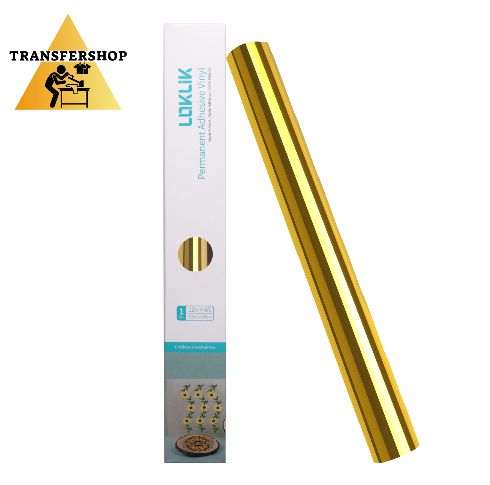 Самоклеящаяся пленка металлик золото 30.5см*180см