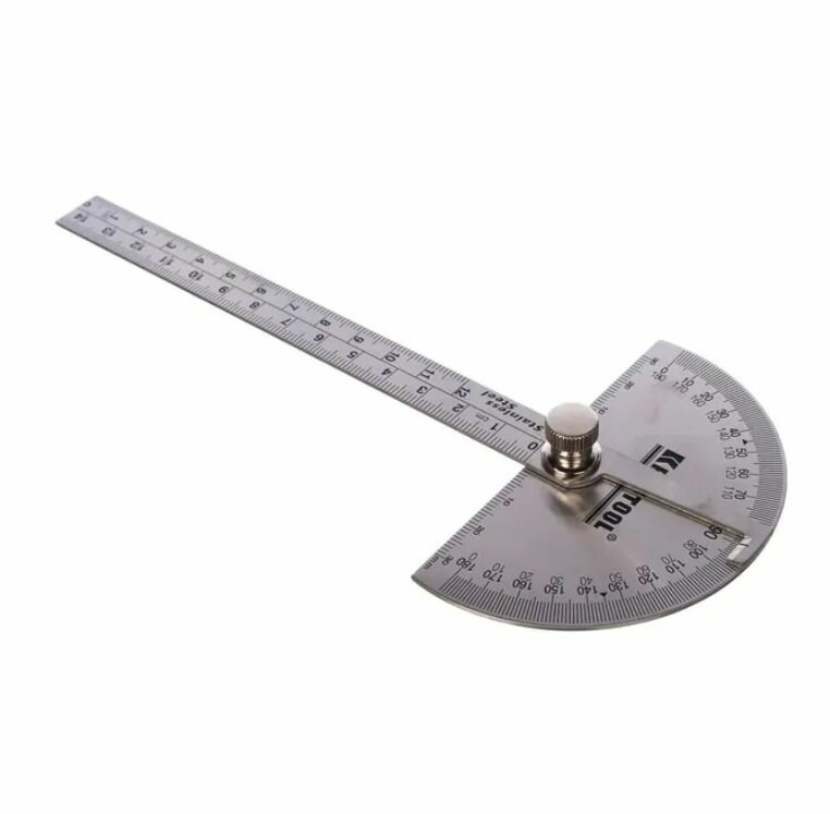 Транспортир с линейкой Kraftool Protractor 145мм 34290 — фото 1