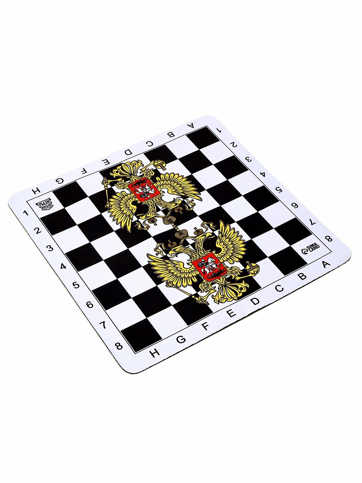 Шахматная доска гибкая «Герб», 30×30 см, толщина 2 мм, каучук