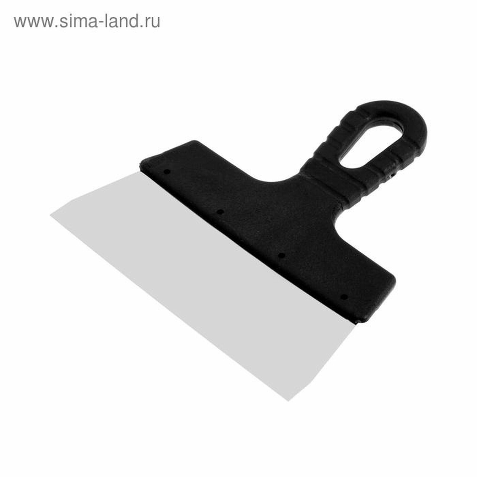 Шпатель фасадный ЛОМ 200 мм нержавеющая сталь пластиковая рукоятка