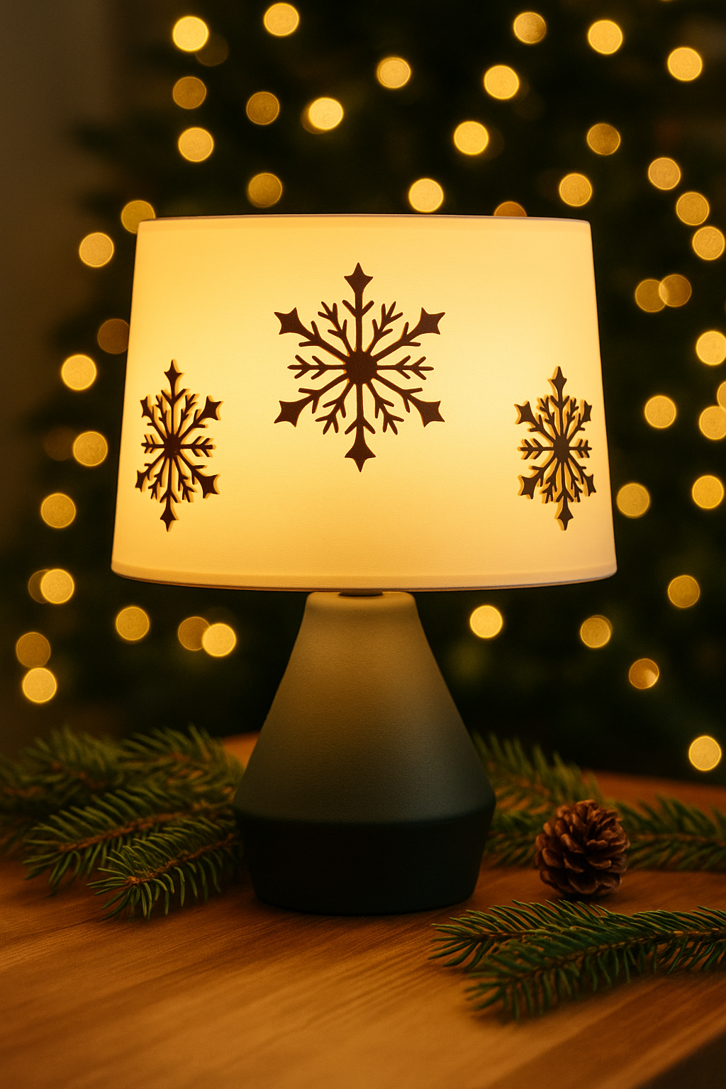 Набор снежинок с клеевым и магнитным креплением пластик 12см 5шт