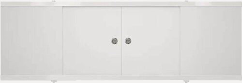 Изображение товара Экран Melodia della vita Rumba MBSR16001 белый, экран под ванну, прямоугольный, с комплектом ножек, универсальный