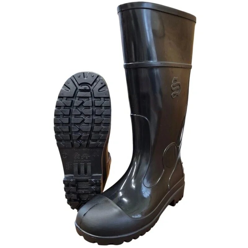 Сапоги рабочие мужские В-40 П ПВХ чёрные с металлическим подноском размер 45, 2347495