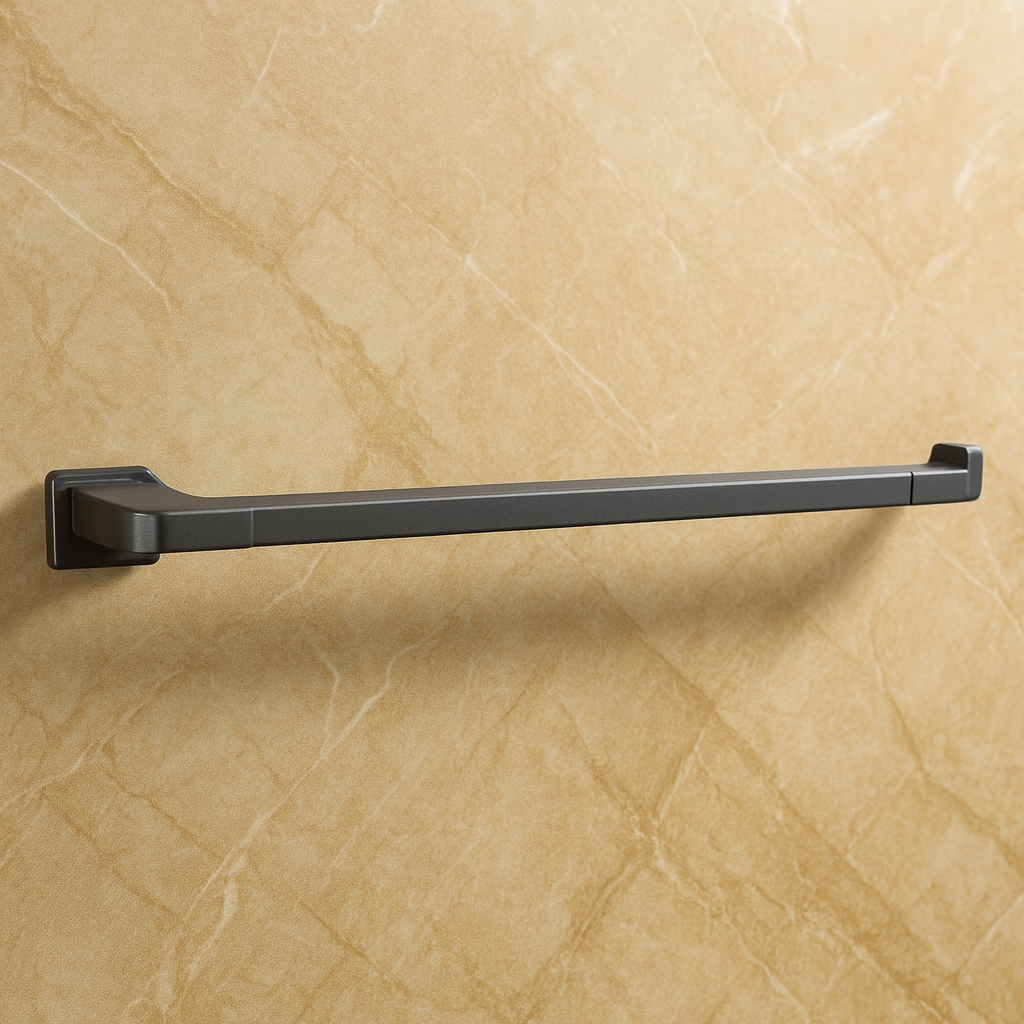 Держатель для полотенец горизонтальный серый матовый PM3113-2Gr настенный ручка для ванной