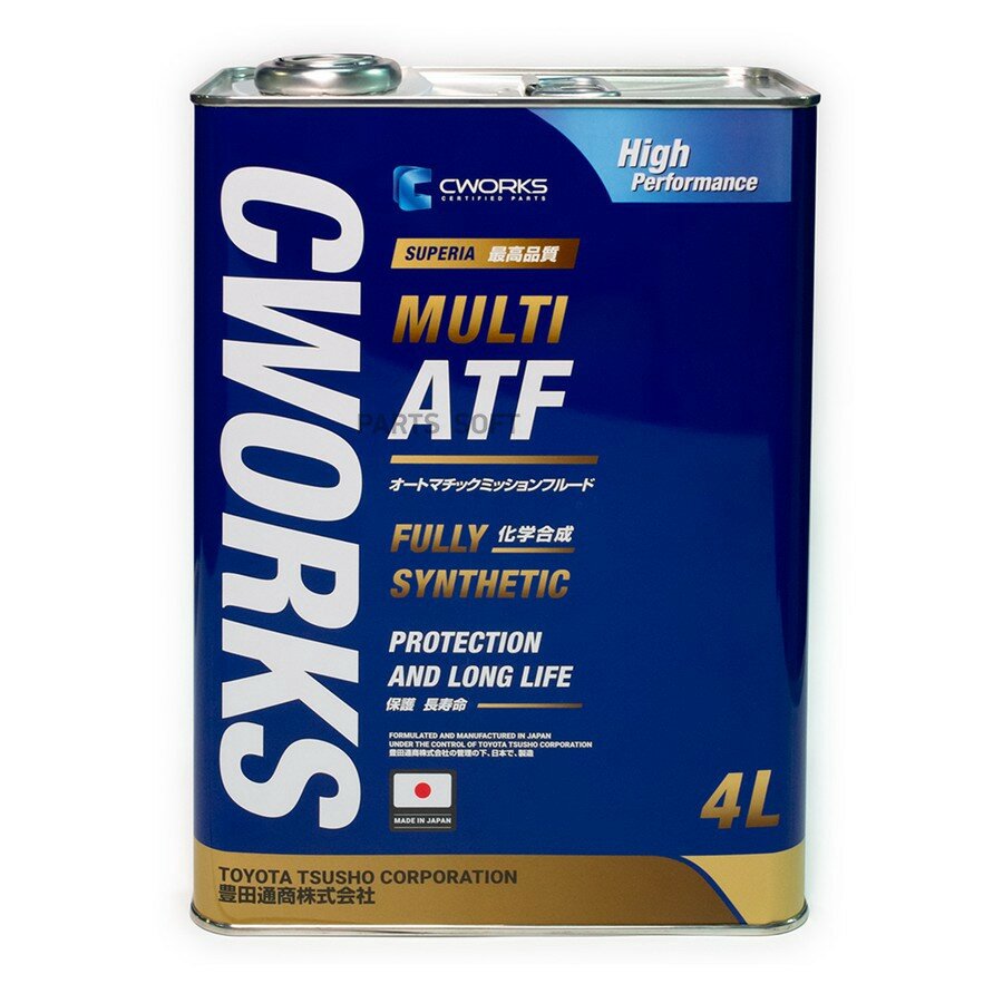 CWORKS A22SR1004 Масло трансмиссионное SUPERIA MULTI ATF, 4L