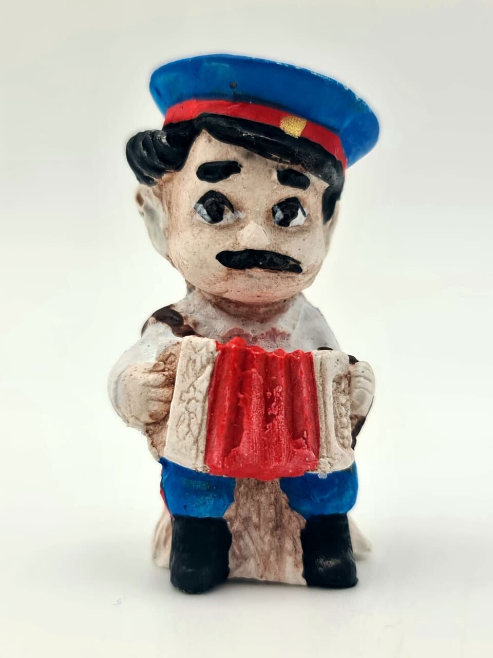 Фигурка Веселые казачата "Иван Гармонист" 1 шт в комплекте из высокопрочного гипса