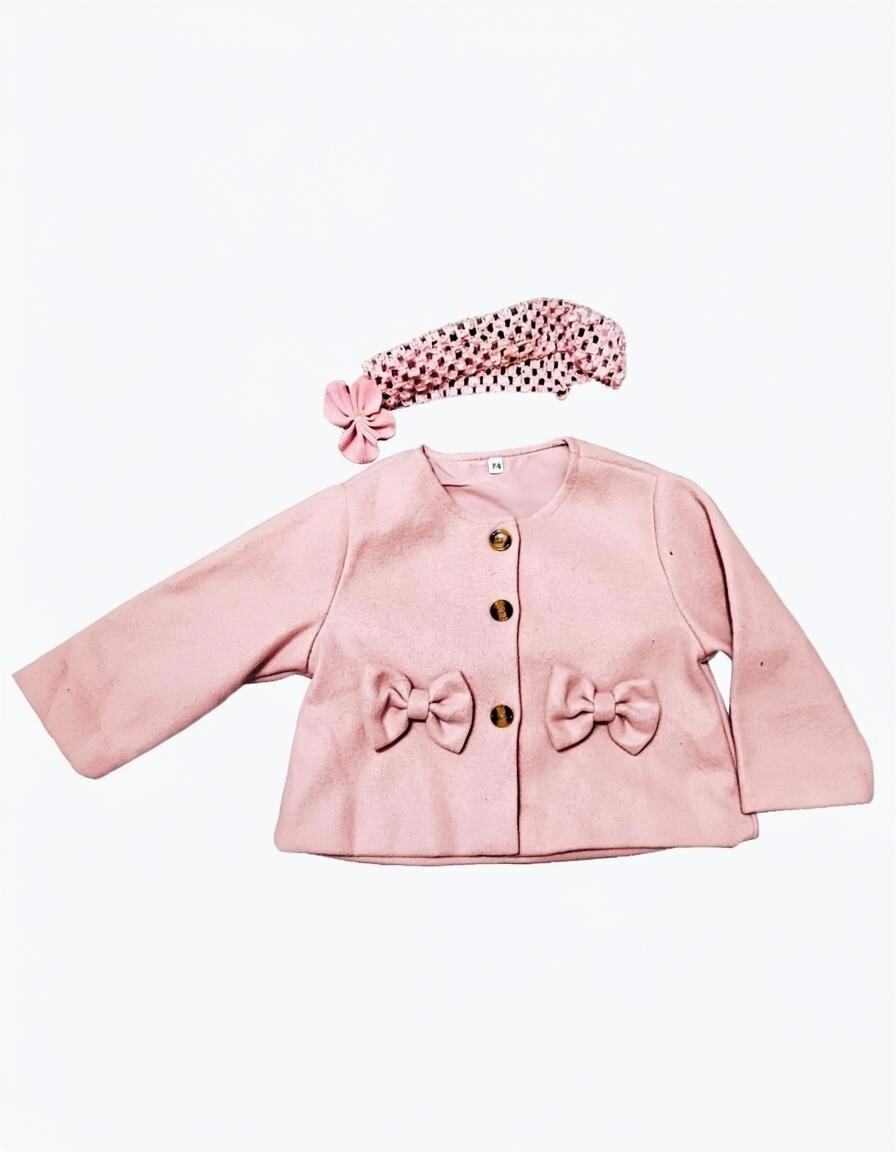 Пальто размер 74 пыльная роза