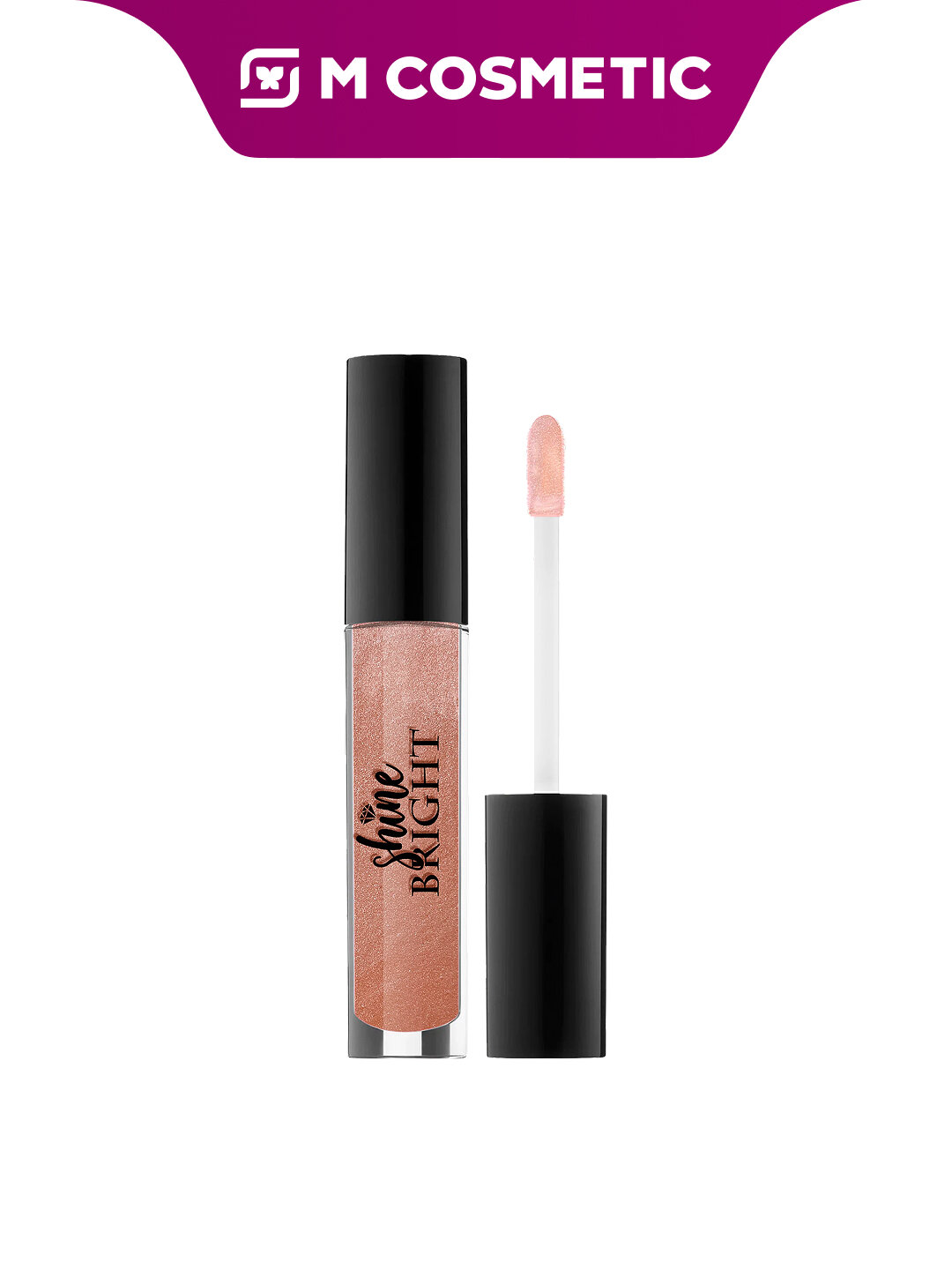 Блеск для губ BelorDesign Shine bright, светоотражающие частицы, средняя стойкость