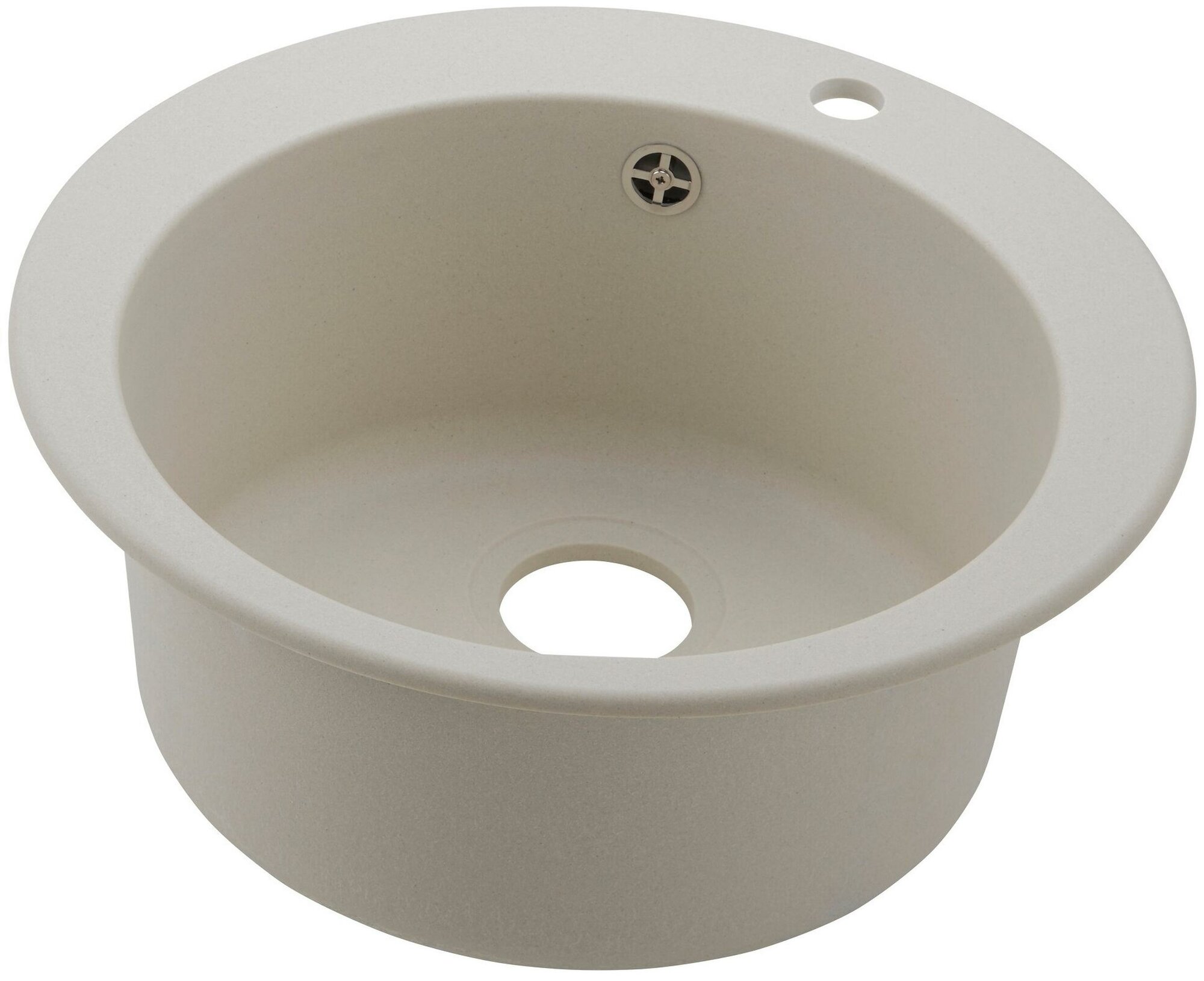 Врезная кухонная мойка икеа эскелен, бежевый/кварцевый композит