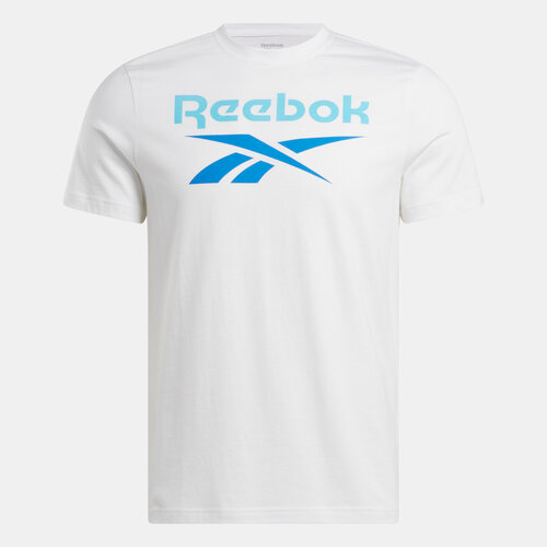 Футболка Reebok, размер M, белый, голубой