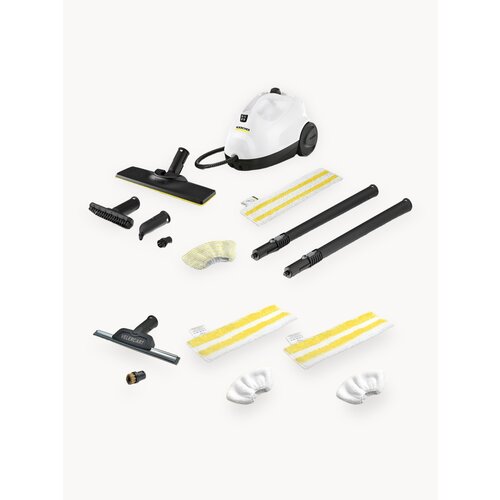 Пароочиститель для дома Karcher SC 2 EasyFix белый аксессуары VELERCART насадка для мытья окон 4 пластиковые щёточки и 2 латунные 42870₽