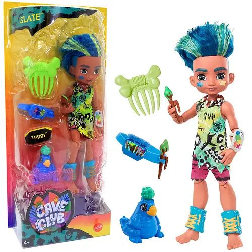 Кукла Mattel Cave Club - Шарнирная кукла Слейт/Slate и Тагги - GNL87