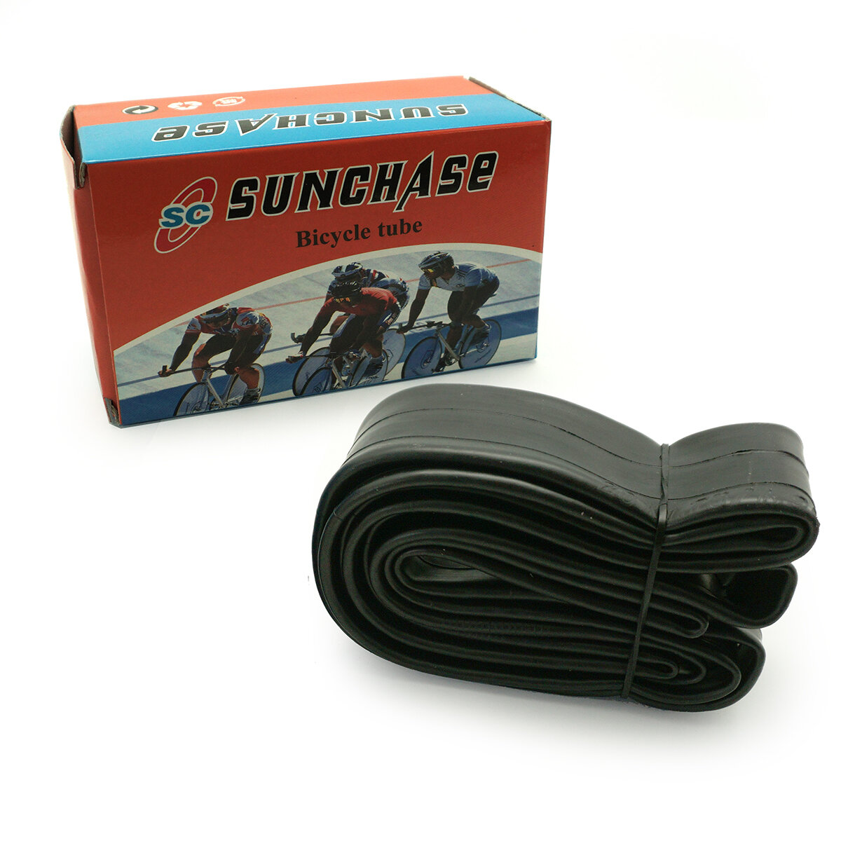 SUNCHASE Камера натур. резина 28x1.75/2,125 A/V в цветной коробке