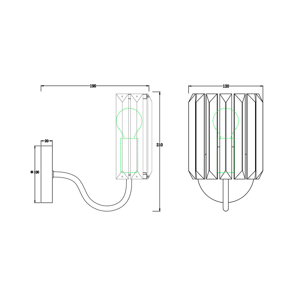 фото Бра Freya Helen (FR2025WL-01CH) E14 40 Вт 220-240 В хром IP20