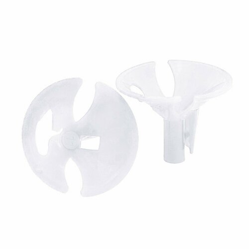 Держатель-зажим для шаров, d=5 мм, набор 100 шт, цвет белый