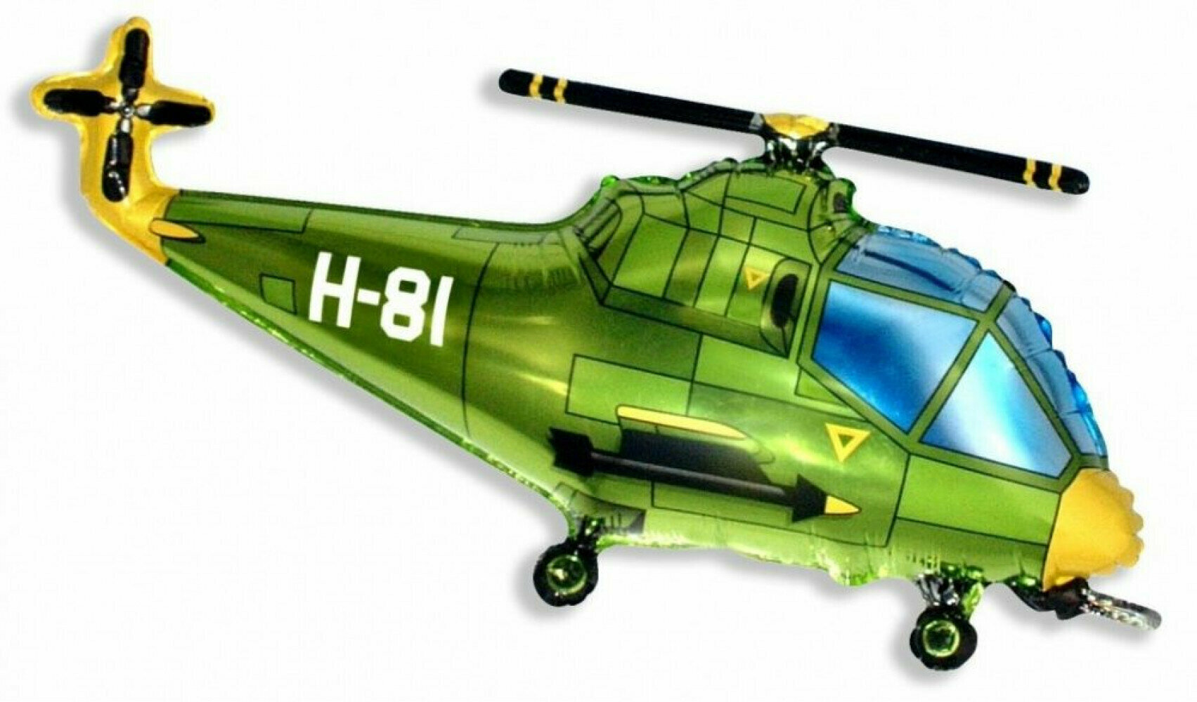 Воздушный шар фигура Вертолет 38/97 см