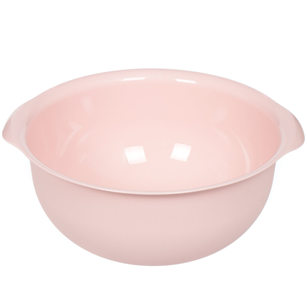 Салатник пластик, круглый, 4 л, Классик, Альтернатива, М7673, розовый