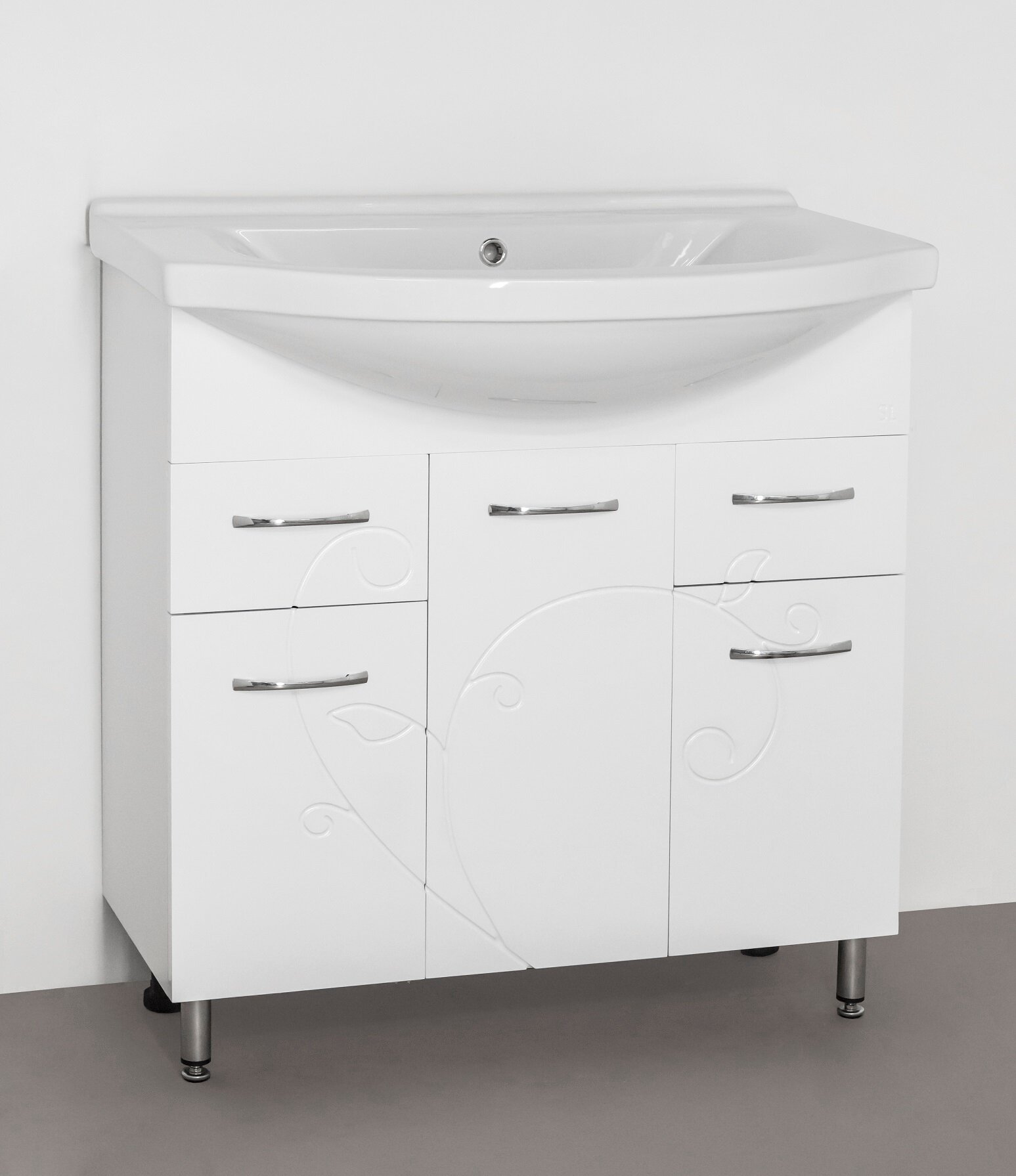 фото Style Line Тумба № 26 - 80 Фьюжн с раковиной Эльбрус Эко Стандарт Style Line