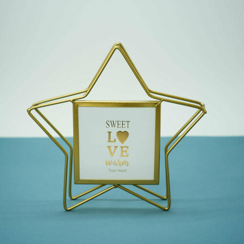 Фоторамка loft Star (gold), 10х10 см