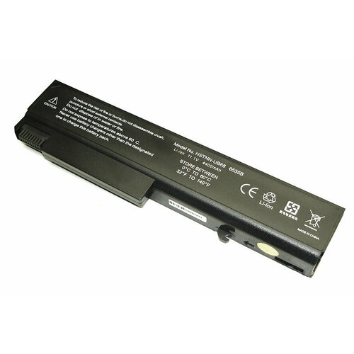 Аккумуляторная батарея для ноутбука HP Compaq 8440p (HSTNN-I44C) 11.1V 5200mAh OEM черная аккумулятор hstnn i44c для hp probook 6440b 6445b 6500 6535b 6540b 6545b 6550b compaq 6530b 6535b 6730b 6735b elitebook 6930p