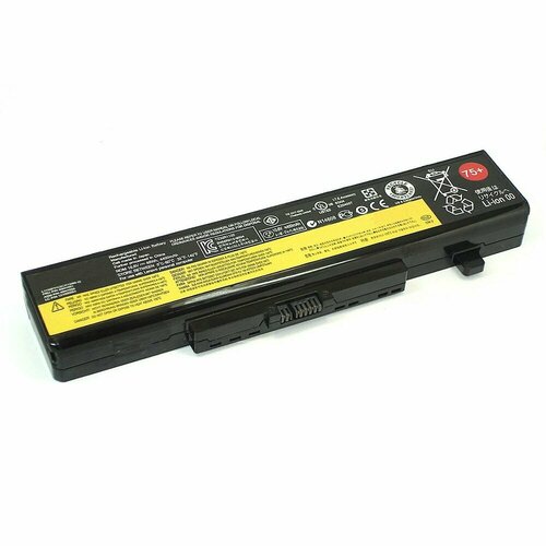 Аккумуляторная батарея для ноутбукa Lenovo IdeaPad Y480 (L11L6F01 75+) 10.8V 48Wh черная аккумуляторная батарея для ноутбука lenovo ideapad y480 l11l6f01 75 11 1v 62wh черная