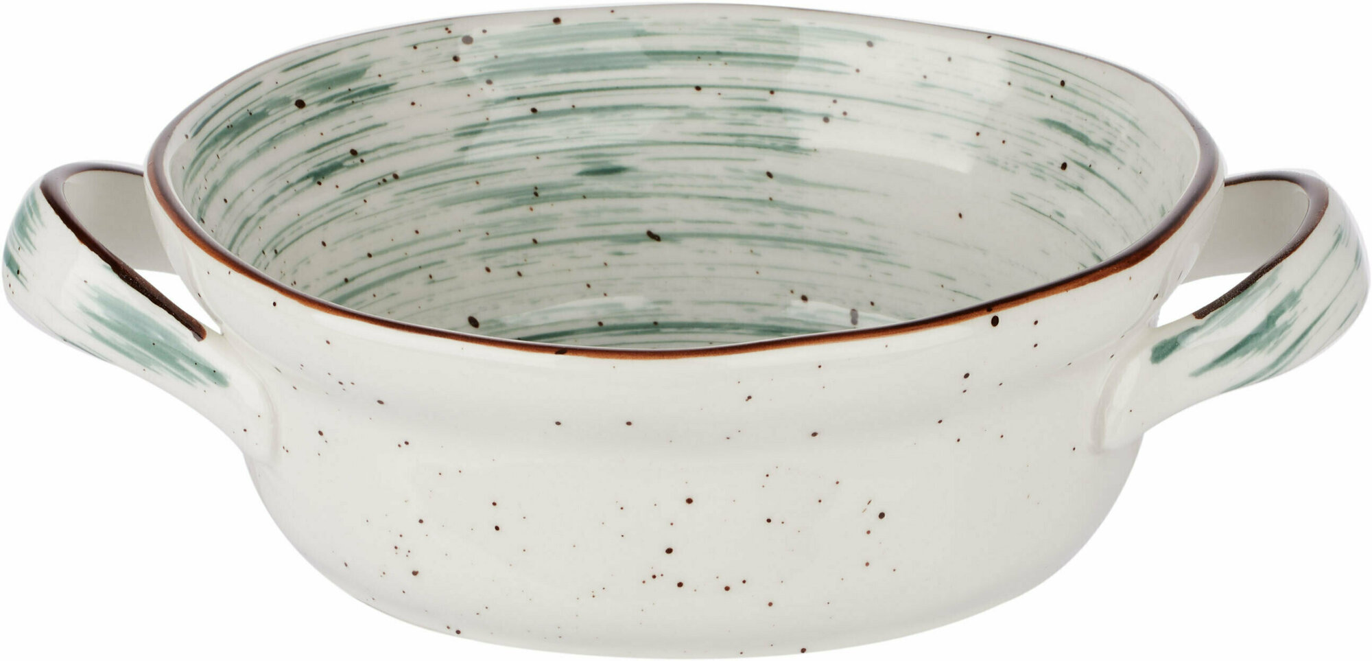 фото Блюдо Kunstwerk Пастораль для запекания 550мл, фарфор, зеленый