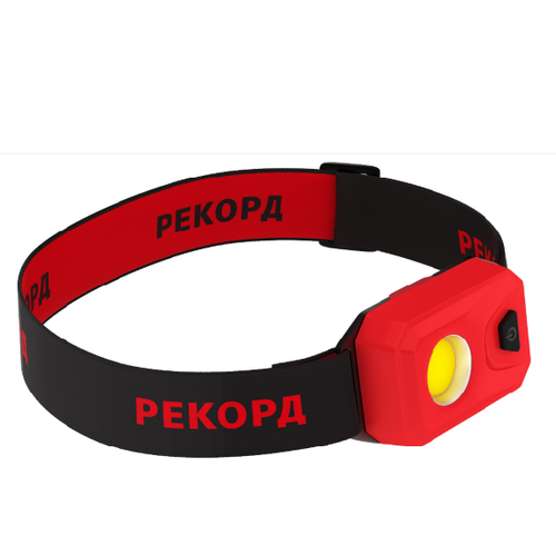 фото Фонарь налобный светодиодный рекорд sh-450 (3хlr03), рассеянный свет 2w, 4 режима