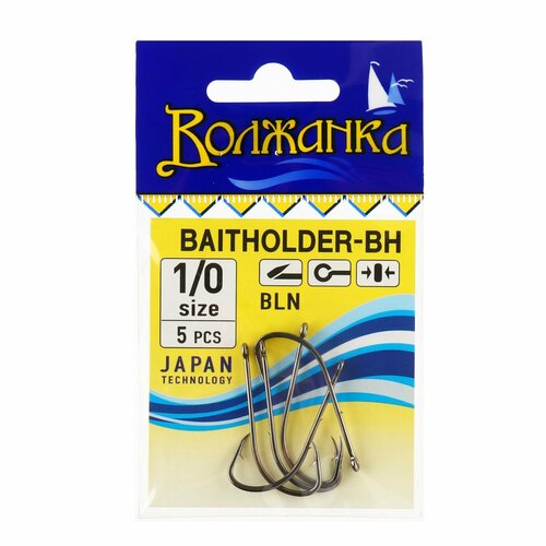фото Крючки baitholder-bh № 1/0, 5 шт россия