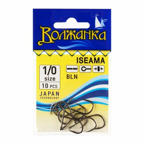 фото Крючки "волжанка" iseama № 1/0, 10 шт volzhanka