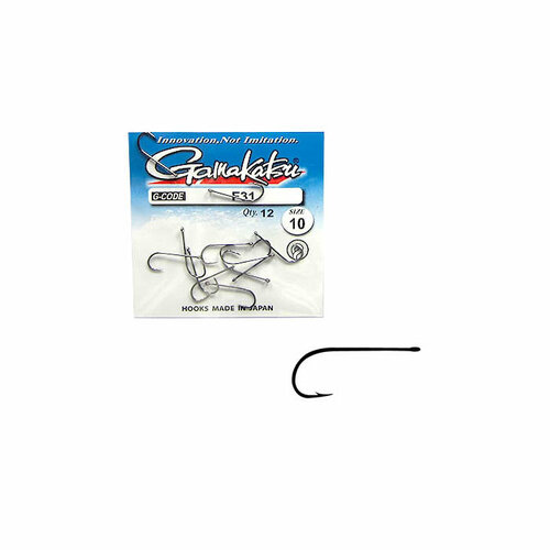 фото Крючки gamakatsu g-code f31 n/l №10 (12шт)