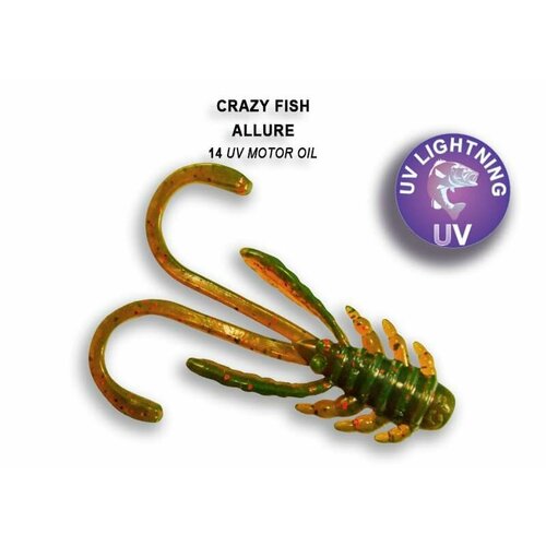 Силиконовая приманка Crazy Fish Allure 1.6 23-40-14-6