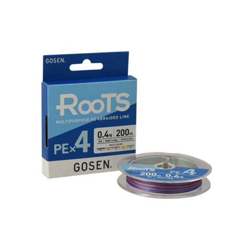 Шнур Gosen ROOTS PE X4 Multi Color 200м #1.2 GMR452012