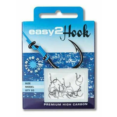 фото Крючок easy 2 hook flatfich/plattfish №4 silver 20шт 034s030 easy2hook