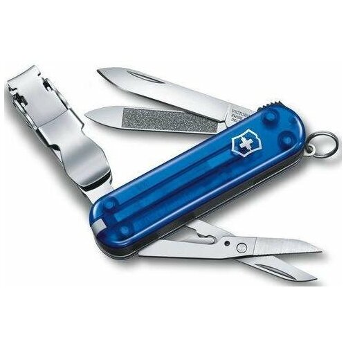 Victorinox 0.6463. T2 Нож-брелок nailclip 580, 65 мм, 8 функций, полупрозрачный синий, victorinox