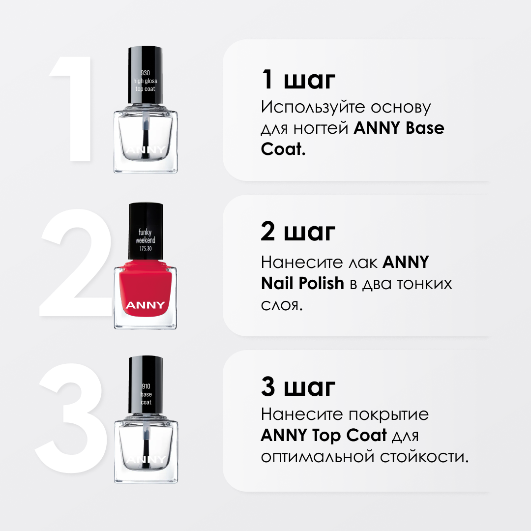 ANNY Cosmetics Лак для ногтей цветной, 15 мл, №175.30, Funky Weekend - фотография № 9