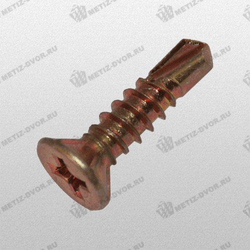 фото Саморез оконный 3,9x16 сверло, желтый Уп (1000 шт.)