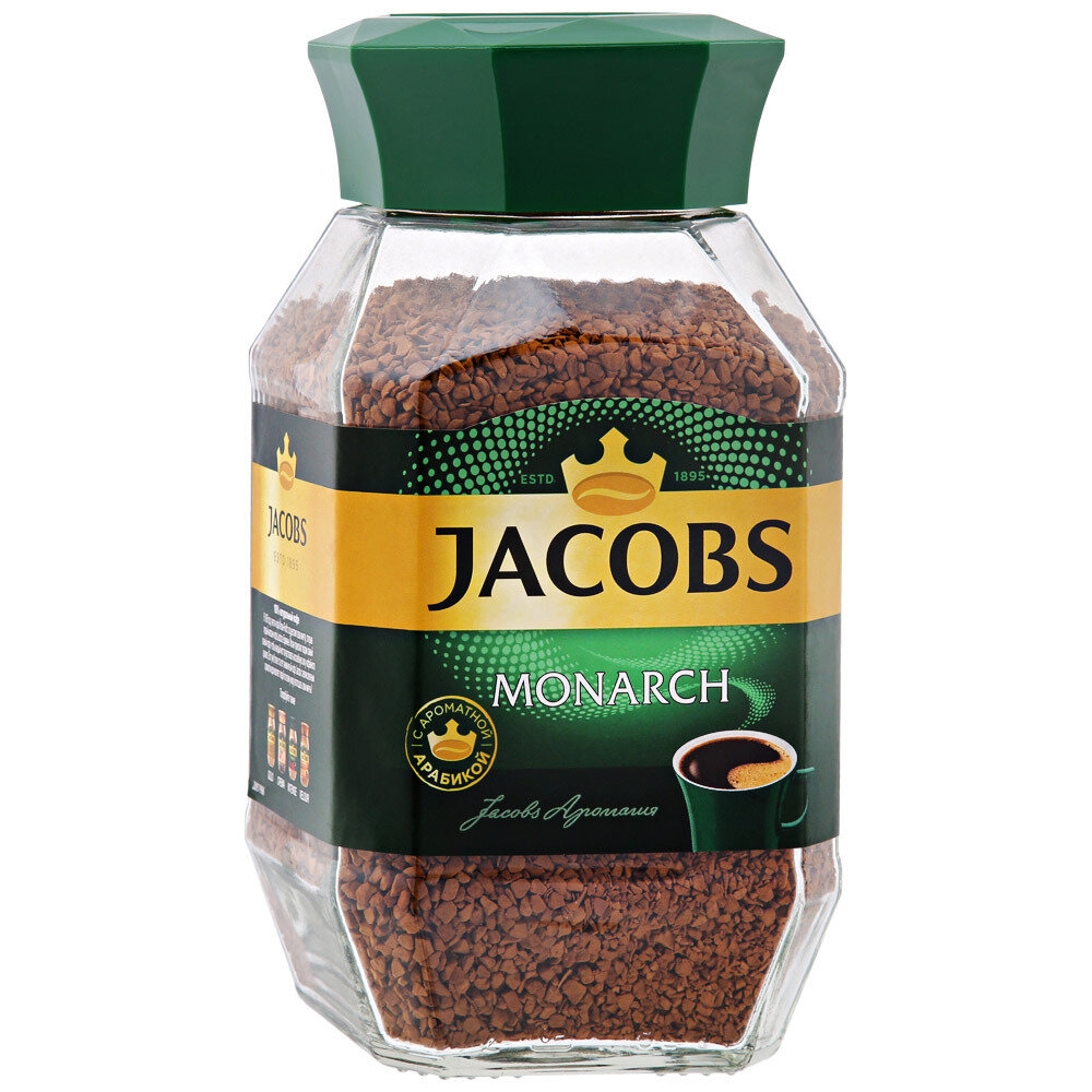 Кофе растворимый Jacobs Monarch сублимированный, стеклянная банка, 2 уп. по 270 г