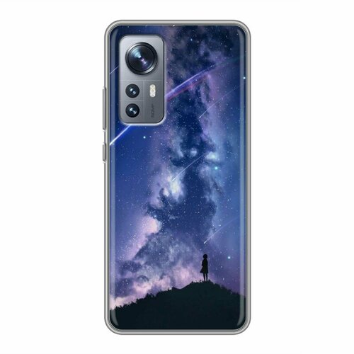 Дизайнерский силиконовый чехол для Сяоми 12 / Xiaomi 12 Галактика