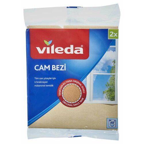 Vileda Cam Bezi Салфетка для окон и зеркал 34х39 см 2 шт.