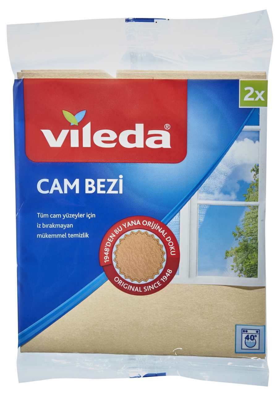 фото Vileda Cam Bezi Салфетка для окон и зеркал 34х39 см 2 шт.