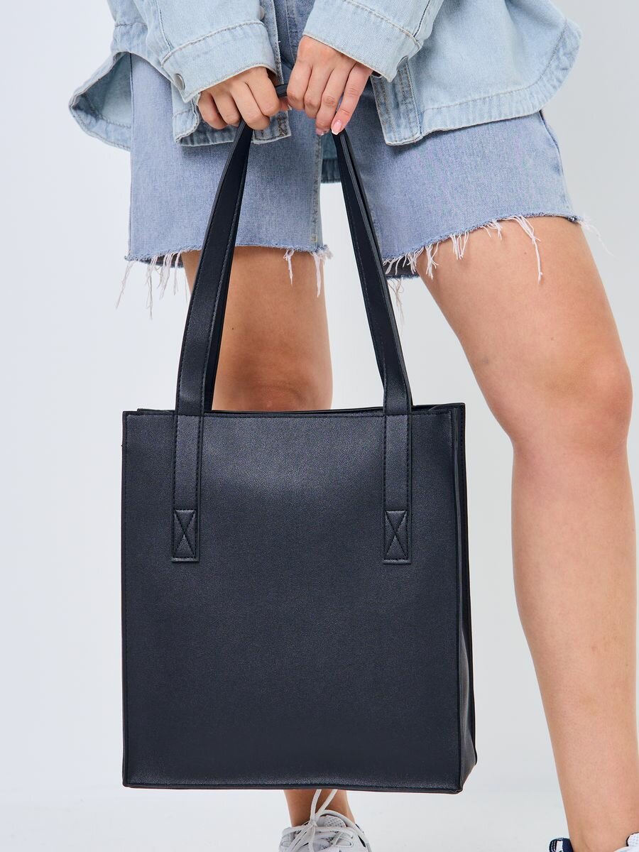 фото Сумка-шоппер женская Alleanza Bags, черная, экокожа, А4