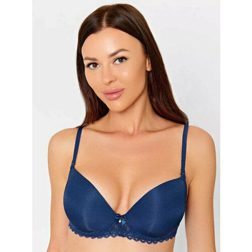 Бюстгальтер балконет , размер 85B, бордовый