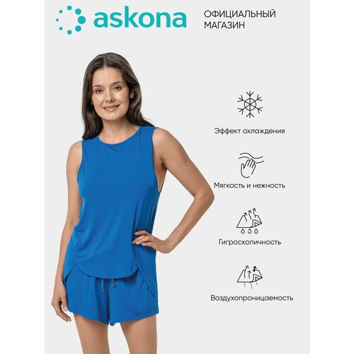 фото Майка аскона stay cool, размер 52, синий