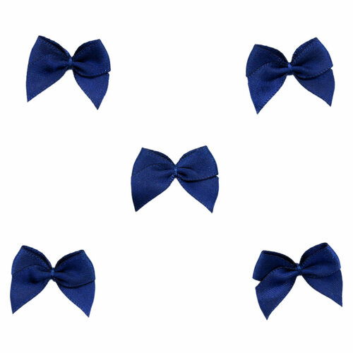 Бантик пришивной для декора Arta-F, 25*26 мм, D2150/BAD07AA (061 темно-синий), 20 шт