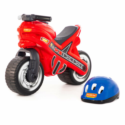 Каталка-мотоцикл МХ со шлемом каталка мотоцикл мх