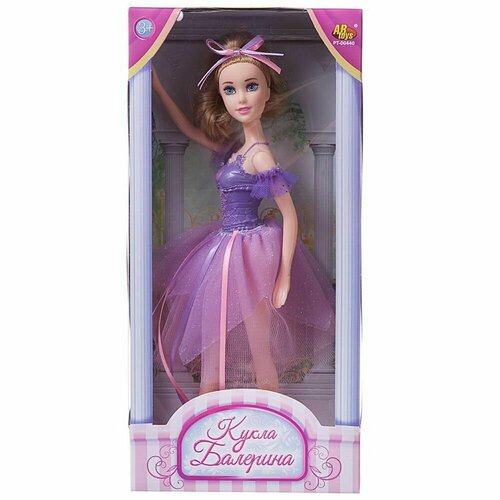 фото Кукла abtoys балерина, 30 см, в фиолетовой юбке