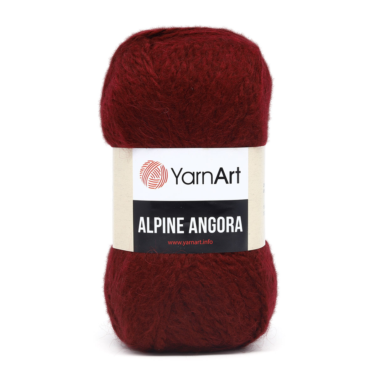 Пряжа 3 шт YarnArt Alpine Angora темно-красный (341)